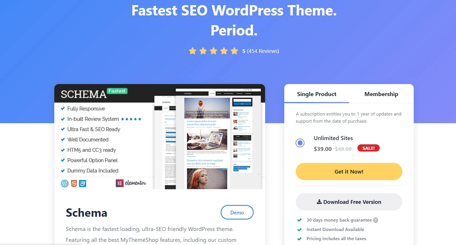 Schema Wordpress Theme