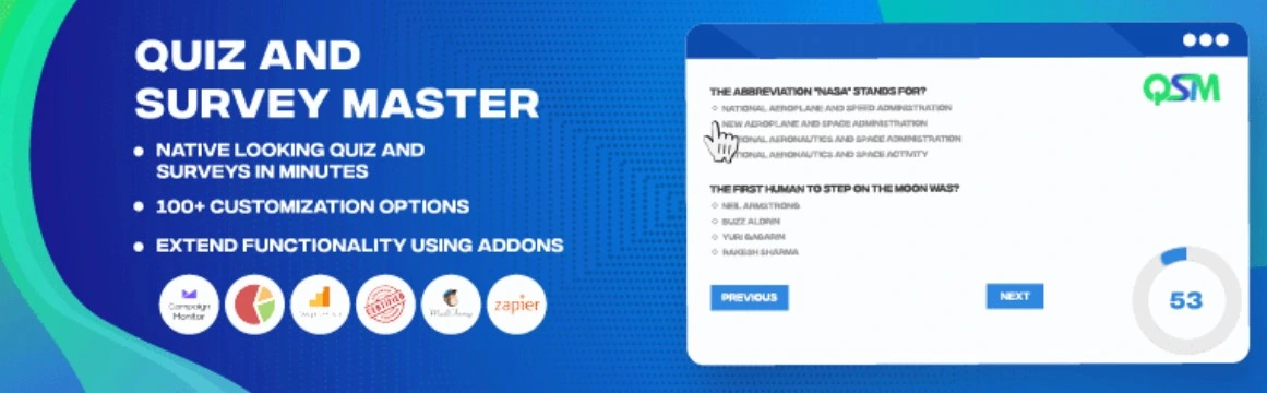 Quiz And Survey Master Wordpress Quiz Plugin