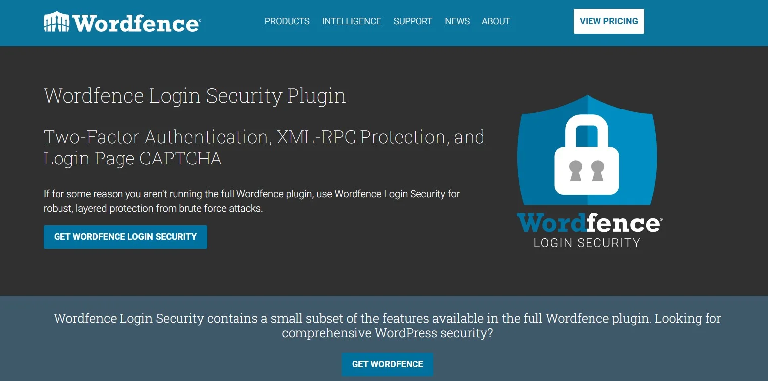 Wordfence Login Security Brings An Additional Layer Of Security To Your Wordpress Login Process.webp
