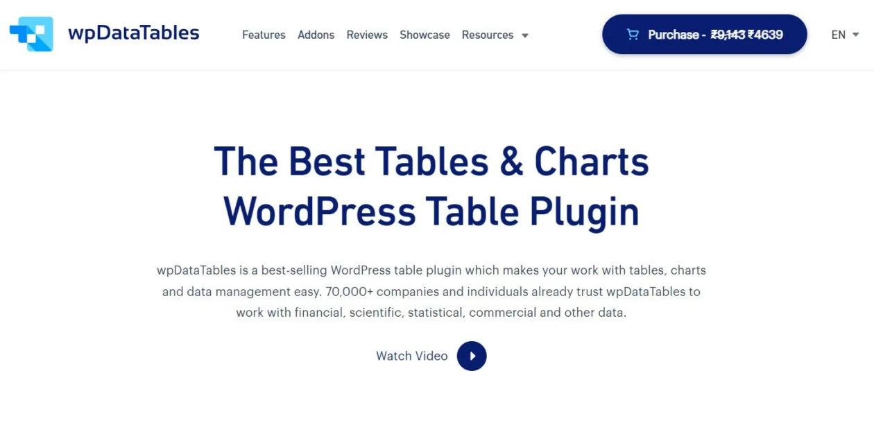 Wpdatatables Wordpress Plugin