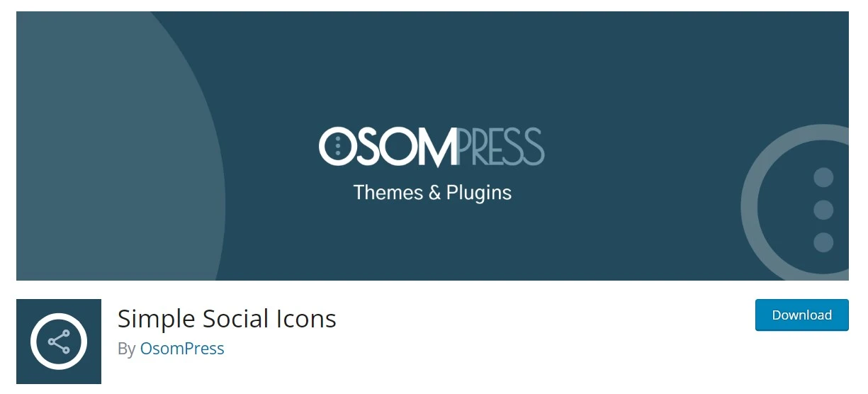 Simple Social Icons Wpsocial Sharing Plugin