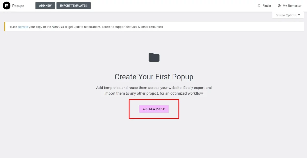 Start-Creating-A-Popop-With-Elementor