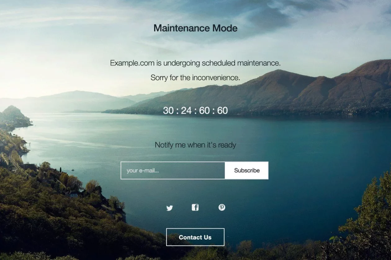 Wp Maintenance-Mode Plugin